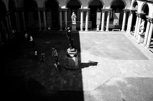 Black and white cloister, Milan